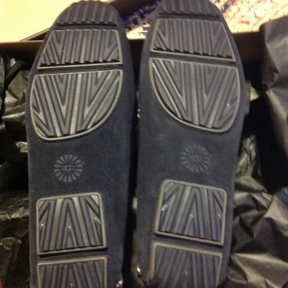 UGG Men\'s Bel-Air Venetian Navy Suede Loafers 11.5M -  New in Box main image 4